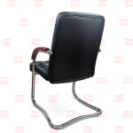 Fauteuil Visiteur C051-Accoudoirs en Bois – Image 2